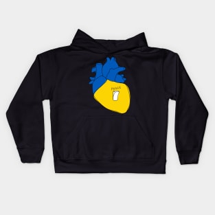 Ukrainian heart Kids Hoodie